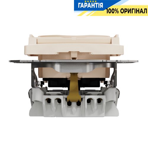 Розетка з з/к зі шторками із кришкою Schneider Electric «Sedna Design» SDD112024 (колір - бежевий)