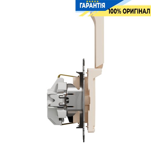 Розетка з з/к зі шторками із кришкою Schneider Electric «Sedna Design» SDD112024 (колір - бежевий)