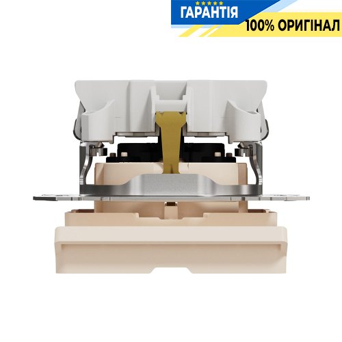 Розетка з з/к зі шторками із кришкою Schneider Electric «Sedna Design» SDD112024 (колір - бежевий)