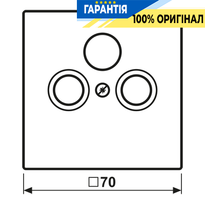 Накладка для SAT-TV розетки JUNG LC990SAT235 цвет terre sienne brûlée 31 (32120)