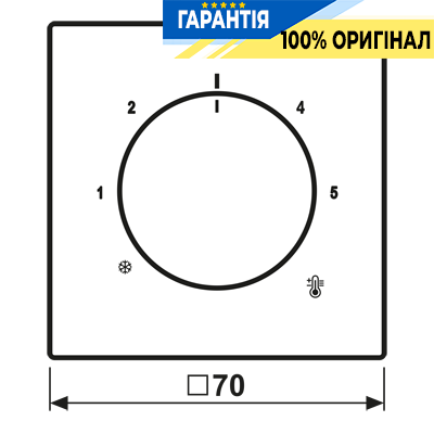Накладка для термостата JUNG LC1749BF215 цвет céruléen pâle (32034)