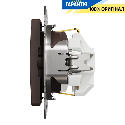 Розетка з заземленням та шторками 250В 16А Sedna Elements SDD181022U Schneider Electric венге