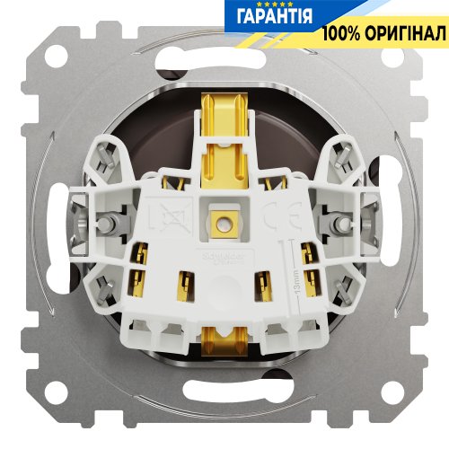 Розетка з заземленням та шторками 250В 16А Sedna Elements SDD181022U Schneider Electric венге