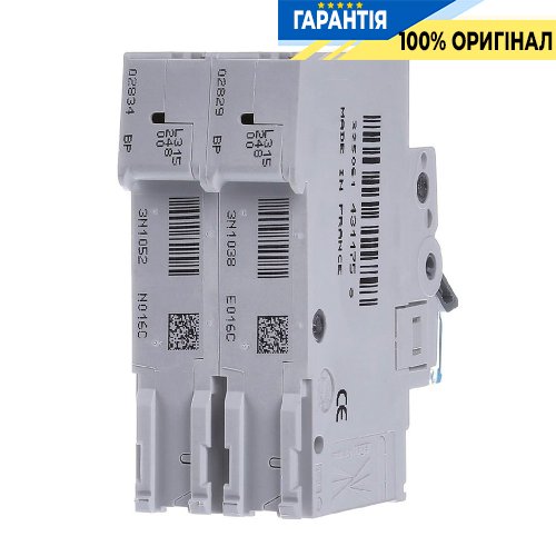 Автоматический выключатель Hager 1P+N, 40A, C, 6kA, 2 модульный, MCN540