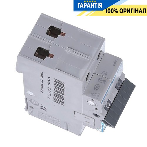 Автоматичний вимикач Hager 1P+N, 50A, C, 6kA, 2 модульний, MCN550