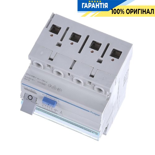 Дифференциальное реле 4P, 6kA, 40A, 100mA, A, Hager CEA440D