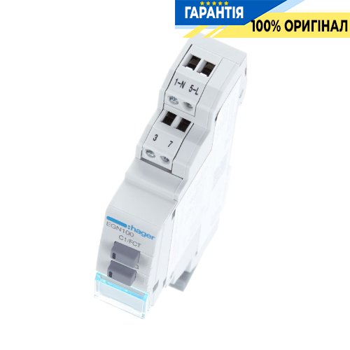 Таймер цифровий тижневий, 1-канал + Bluetooth, запас ходу 10 років Hager EGN100