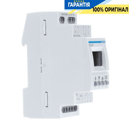 Таймер цифровий мултіфункціональний, 2-канали + Bluetooth, запас ходу 10 років Hager EGN200