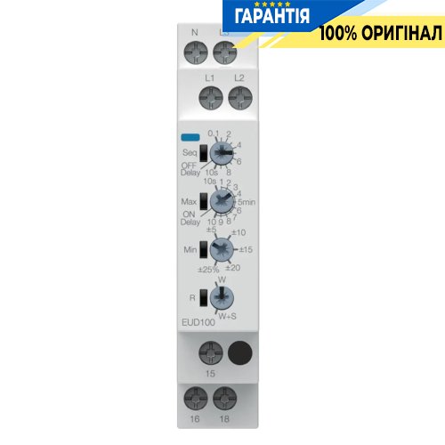 Реле контроля напряжения и фаз, 1-Ф, 1P+N / 3P+N, 1ПК, Hager EUD100