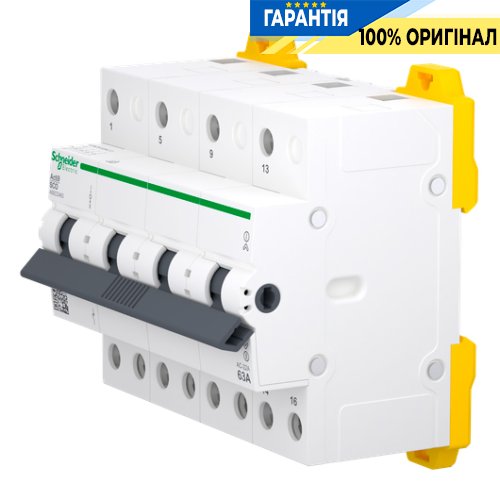 Перемикач Schneider Electric Acti9 3-х позиційний (I-0-II) iSSW, 4-п., 63 A, 400/415V, арт. A9SCO463