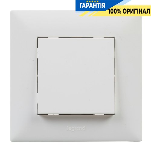 Переключатель 1-кл перекрестный 10А, винтовые клеммы, Legrand Niloe Step 863107, белый