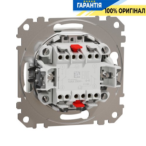 Переключатель 2-кл Schneider Electric «Sedna Design» SDD111108 (цвет - белый)