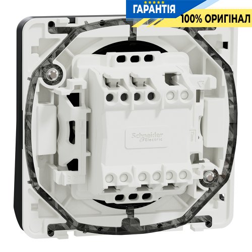 Механізм кнопкового вимикача IP55, чорний, Schneider Electric Mureva Styl MUR35027