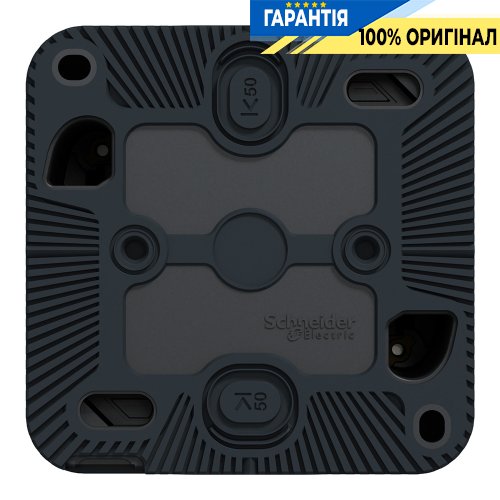 Переключатель с подсветкой IP55, наружный монтаж, черный, Schneider Electric Mureva Styl MUR35024