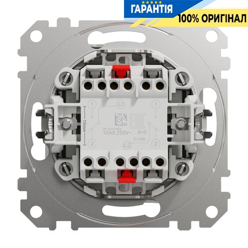 Переключатель 2-кл Schneider Electric «Sedna Design» SDD111108 (цвет - белый)