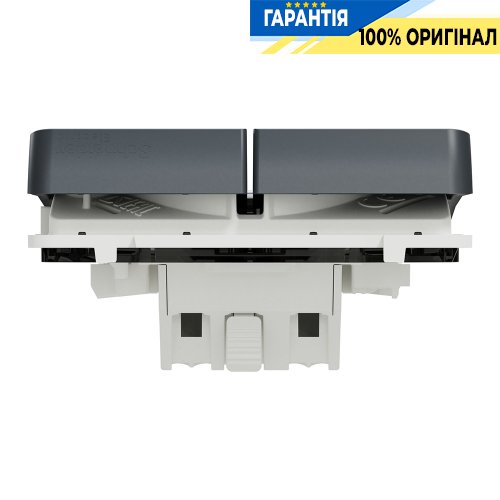 Механизм 2-клавишного кнопочного выключателя IP55, черный, Schneider Electric Mureva Styl MUR35326