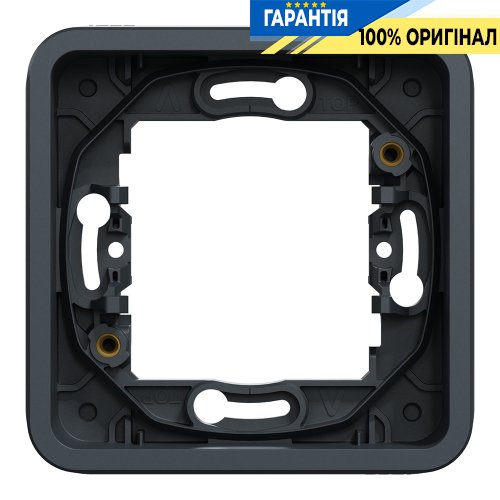 Рамка одноместная без винтов IP55, черная, Schneider Electric Mureva Styl MUR34107