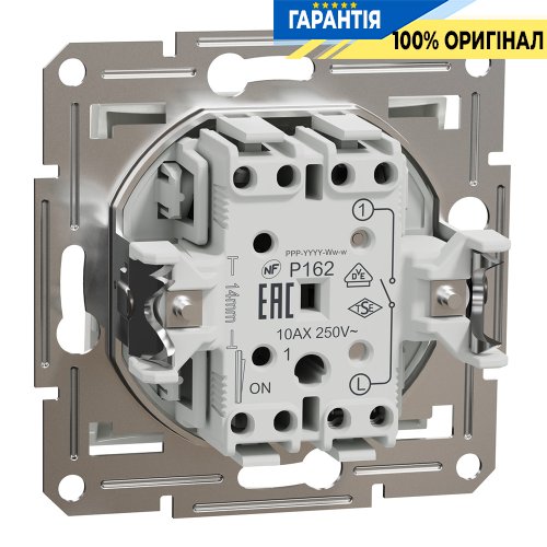 Выключатель 1-клавишный Schneider Electric Asfora EPH0170121, белый (без рамки)