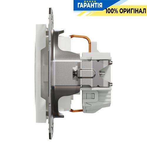 Розетка із заземленням із захисними шторками Schneider Electric Asfora EPH2970221, біла (без рамки)