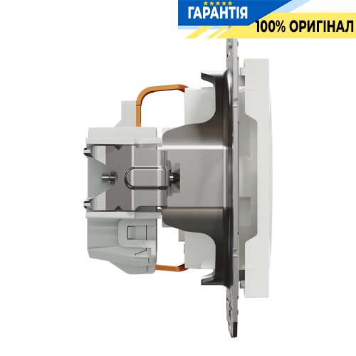 Розетка із заземленням із захисними шторками Schneider Electric Asfora EPH2970221, біла (без рамки)