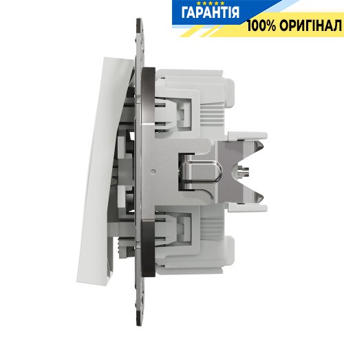 Переключатель 2-клавишный Schneider Electric Asfora EPH0670121, белый (без рамки)