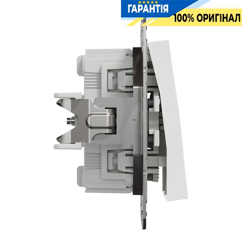 Переключатель 2-клавишный Schneider Electric Asfora EPH0670121, белый (без рамки)
