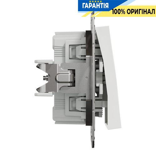 Кнопка 1-клавишный самозажимной контакт Schneider Electric Asfora EPH0770121, белая (без рамки)