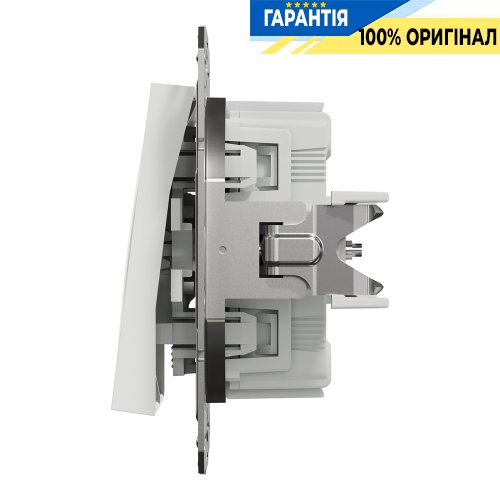 Кнопка 2-клавишный Schneider Electric Asfora EPH1170121, белая (без рамки)