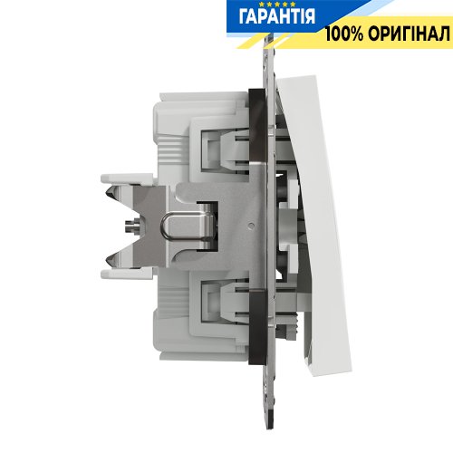 Кнопка 2-клавишный Schneider Electric Asfora EPH1170121, белая (без рамки)
