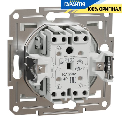 Вимикач кнопки. 2-клавішний для жалюзі Schneider Electric Asfora EPH1370121, білий (без рамки)