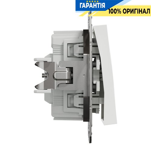 Вимикач 1-клавішний з підсвічуванням Schneider Electric Asfora EPH1470121, білий (без рамки)