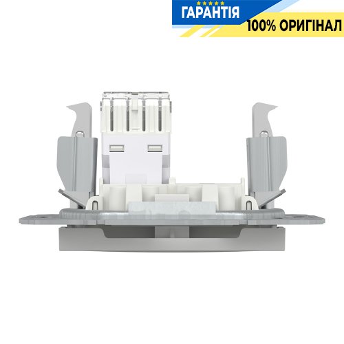 Розетка комп'ютерна 1-а RJ45 CAT 6/UTP Schneider Electric Asfora EPH4770121, біла (без рамки)