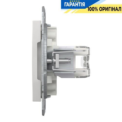 Розетка комп'ютерна 2-а RJ45 CAT 6/UTP Schneider Electric Asfora EPH4870121, біла (без рамки)
