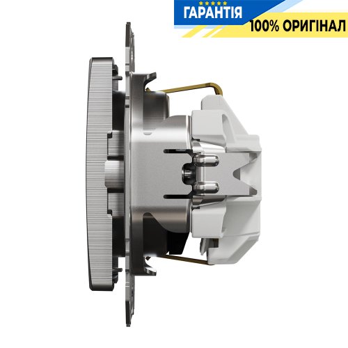 Розетка с з/к со шторками Schneider Electric «Sedna Elements» SDD170022 (цвет - матовый алюминий)