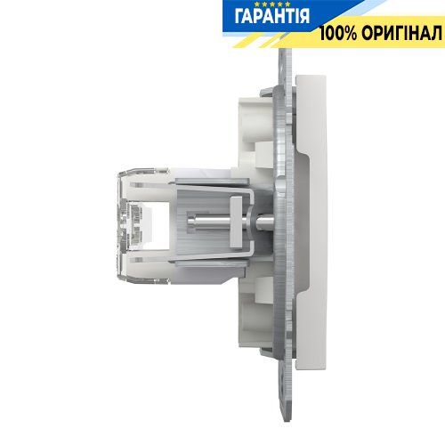 Розетка комп'ютерна 2-а RJ45 CAT 6/UTP Schneider Electric Asfora EPH4870121, біла (без рамки)