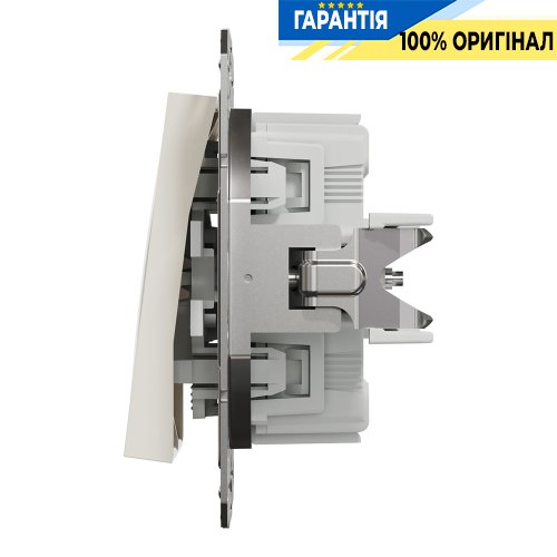 Вимикач 2-клавішний Schneider Electric Asfora EPH0370123, крем (без рамки)