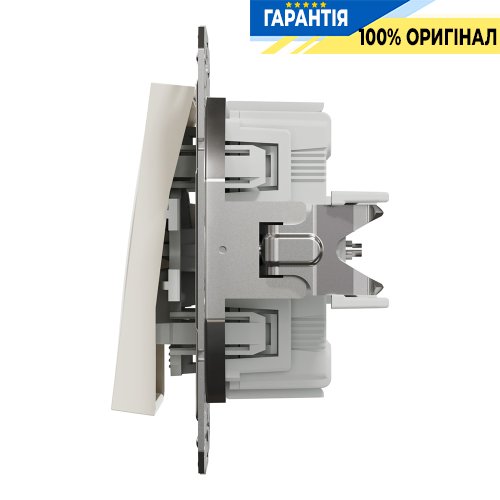 Перемикач 1-клавішний Schneider Electric Asfora EPH0470123, крем (без рамки)