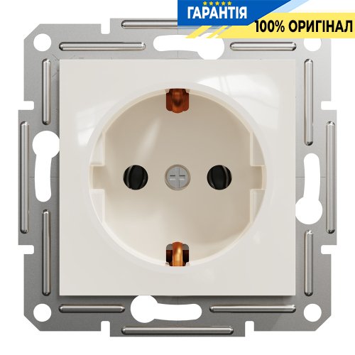 Розетка с заземлением Schneider Electric Asfora EPH2970123, крем (без рамки)