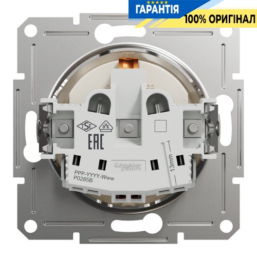 Розетка с заземлением Schneider Electric Asfora EPH2970123, крем (без рамки)