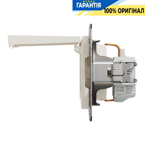 Розетка з кришкою із заземленням Schneider Electric Asfora EPH3170123, крем (без рамки)