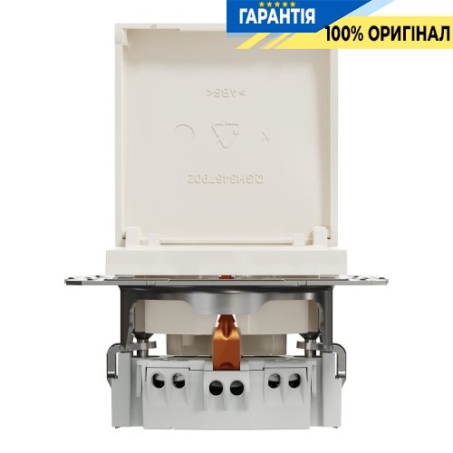Розетка з кришкою із заземленням Schneider Electric Asfora EPH3170123, крем (без рамки)