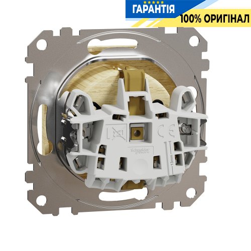 Розетка с з/к со шторками Schneider Electric «Sedna Elements» SDD180022 (цвет - береза)