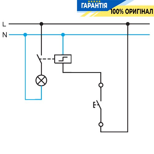 Кнопка Hager Lumina 2 WL0110, «белый глянцевый»