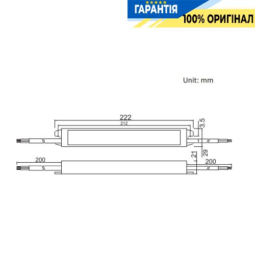 Блок питания 24V 60Вт IP67 Jinbo 17709 JLV-24060KA-W герметичный, алюминиевый корпус