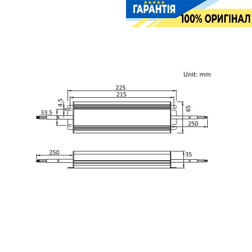 Блок питания 24V 200Вт IP67 Jinbo 18757 JLV-24200KA-L герметичный, алюминиевый корпус