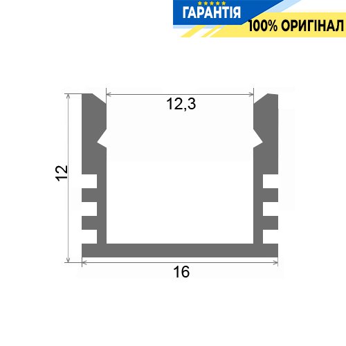 Алюмінієвий профіль LProf ЛП-12