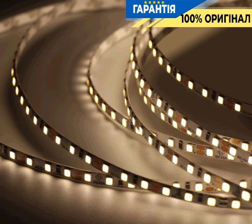 Лента светодиодная 120 Led/m 4000K 24V, 8.6Вт, IP20 CRI90 Rishang 13254 2835-120-IP20-NW-8-24 RD08C0TC-B нейтральный свет