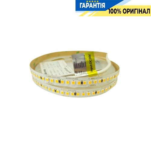 Лента светодиодная 192 Led/m 4000K 24V, 18Вт, IP20 CRI90 Rishang 9435 2835-192-IP20-NW-10-24 RD00K2TC-A 3 метра, нейтральный белый свет