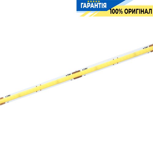 Лента светодиодная 320 Led/m 3000K 24V, 6Вт/м., IP20 CRI90 Rishang 18998 COB-320-IP20-WW-5-24 RM0501EC-A теплый свет