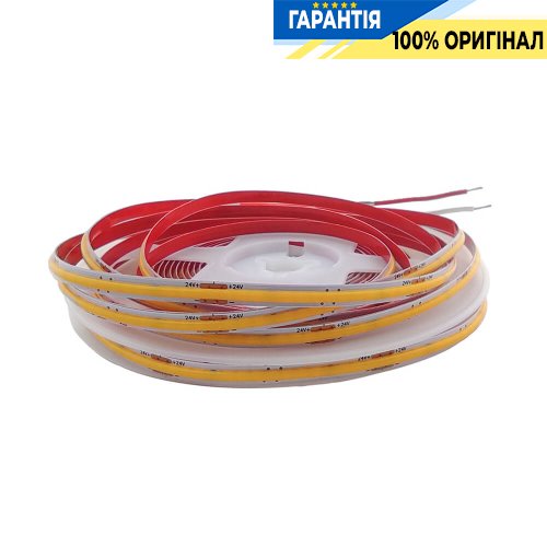 Лента светодиодная 320 Led/m 4000K 24V, 6Вт/м., IP20 CRI90 Rishang 18999 COB-320-IP20-NW-5-24 RM0501EC-A нейтральный свет